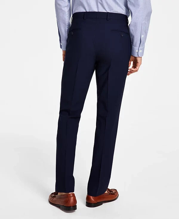 B For Brooks Brothers Mens Navy Wool Blend Stretch Pants 38 X 32 $190 100206358