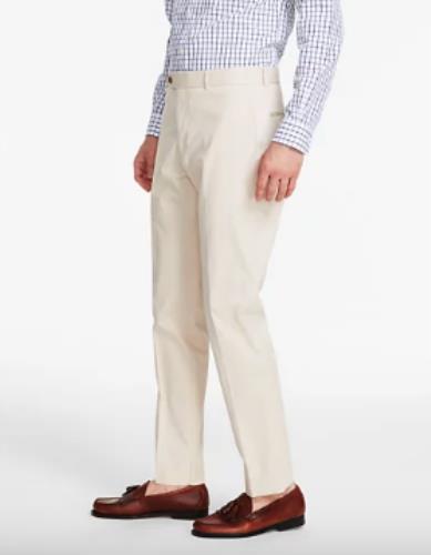 B For Brooks Brothers Mens Beige Cotton Blend Pants 32 X 30 $190 100212282