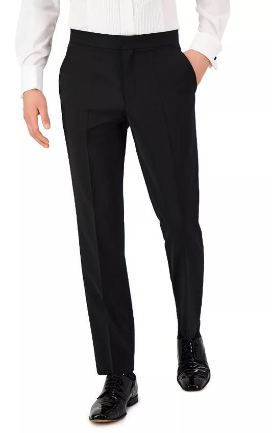 Hugo Boss Men's Modern Fit Tuxedo Wool Blend Pants 38 X 33 NEW $198 Tom232E1X