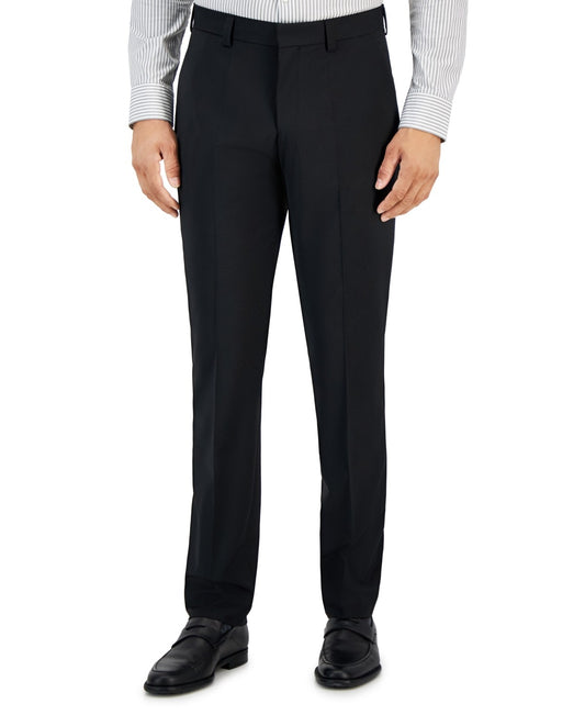 Hugo Boss Men's Modern-Fit Wool Blend Black Pants 32 X 32 NEW $198 TOM232X