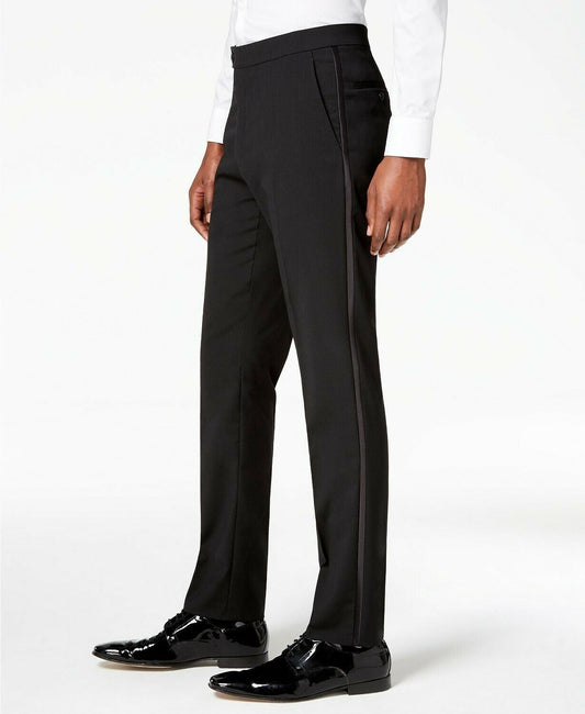 Tommy Hilfiger Men's Wool Tuxedo Modern Fit Pants 42 X 30 NEW $190 HLLOPH7C0001