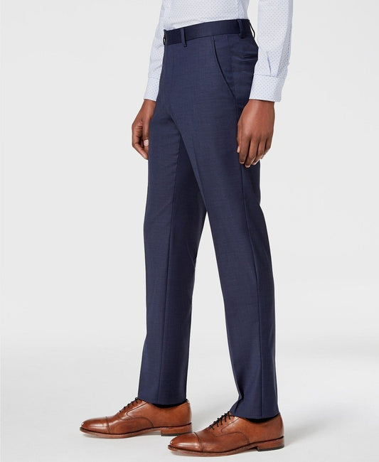 Tommy Hilfiger Men's Blue Shark Wool Blend Modern Fit Pants 40 X 25 NEW $190