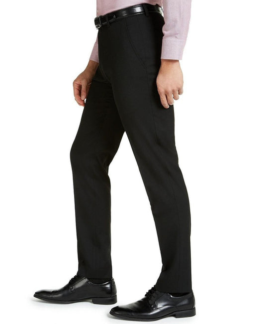 Alfani Men's Black Solid Slim Dress Pants 38 X 30 New $135 MKXEPQ3Z0101