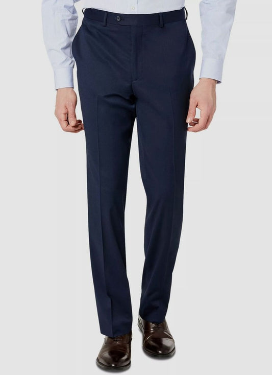 IZOD Mens Classic Fit ISAAC Solid Navy Pants 32 X 30 NEW  ISAA2BPY0116