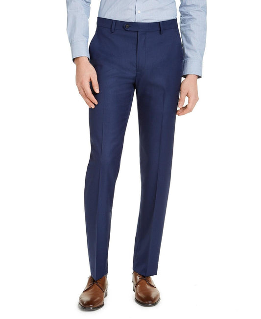 Alfani Men's Blue Slim Dress Pants 34 X 30 New $135 MKXEPQ3Z0103