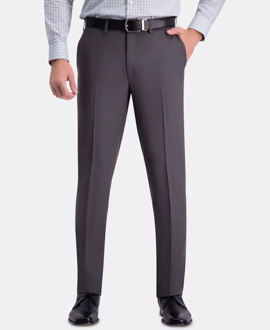 Haggar Men's Charcoal City Flex Slim Pants 32 X 32 NEW $80 HD80092