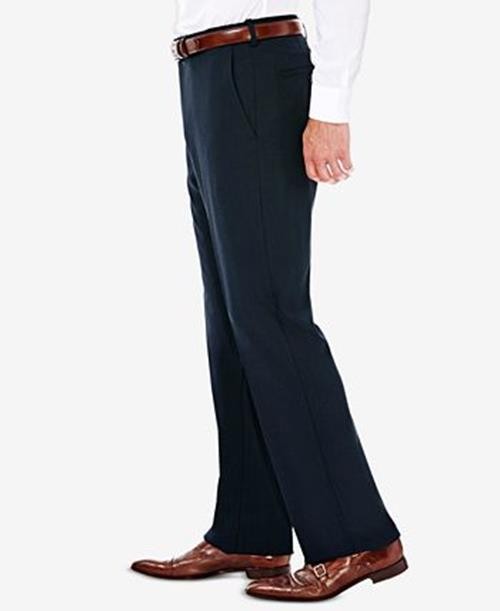 J.M. Haggar Men Classic Fit Premium Stretch Navy Pants 38 X 32 NEW $100 HY00182