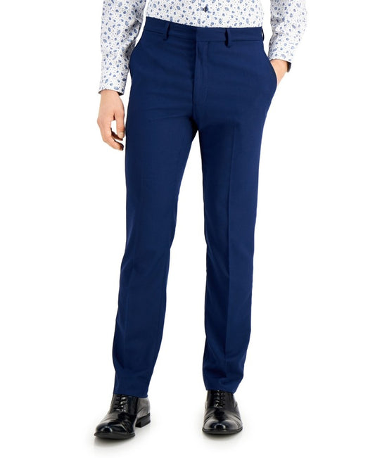Kenneth Cole Men's Slim Navy Flex Pants 32 X 30 NEW $125 1230M541-434