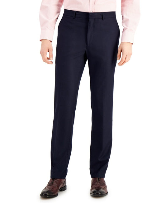Kenneth Cole Men's Navy Slim Techni-Cole Pants 36 X 34 NEW 1230M541-419