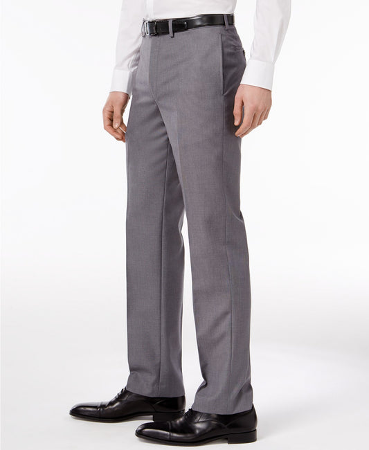 Calvin Klein Mens Slim Fit Solid Gray Pants 31 X 34 NEW $95  JMROPJSY0445