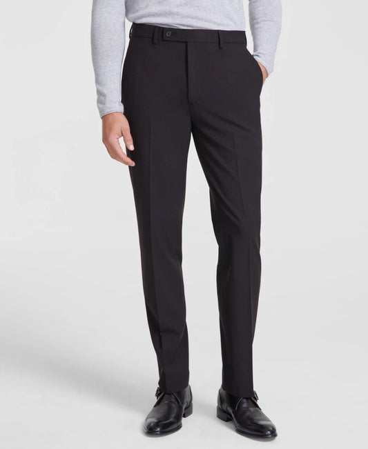 Calvin Klein Mens Slim Polyester Blend Black Dress Pants 32 X 30 NEW $95
