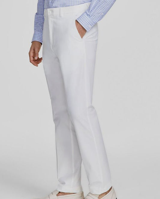 Michael Kors Men's White Classic Fit Pants 36 X 32 New $95 MAJOPX3Z0331