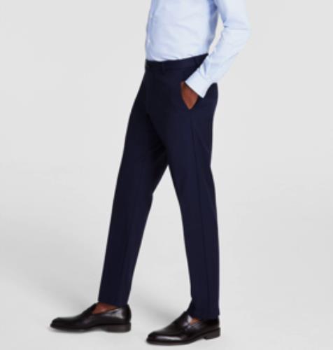 Michael Kors Men's Navy Classic Fit Pants 40 X 30 New $95 MAJOPX3Z0302