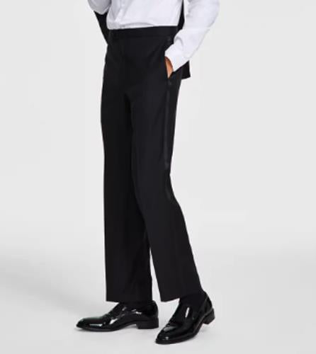 Michael Kors Men's Black Classic Fit Tuxedo Pants 40 X 30 New $200