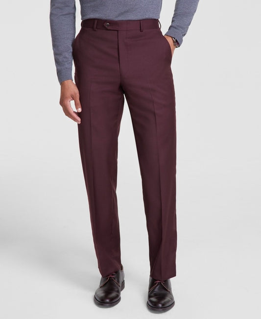 Michael Kors Men's Burgundy Classic Fit Pants 44 X 30 New $200 MLEEPX8Y0402