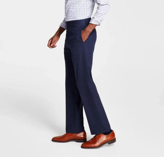 Michael Kors Men's Blue Classic Fit Pants 38 X 32 New $95 MVNNPXQX0451