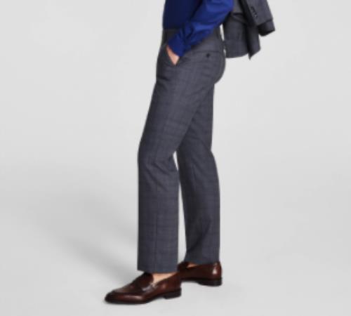MIchael Kors Men Wool Blend Plaid Suit Dress Pants 40 X 32 New $190 MLEEPX8Y0121