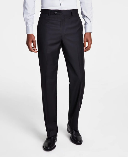 MIchael Kors Men Wool Blend Solid Black Pants 34 x 32 New $200 MLEEPXDX0001
