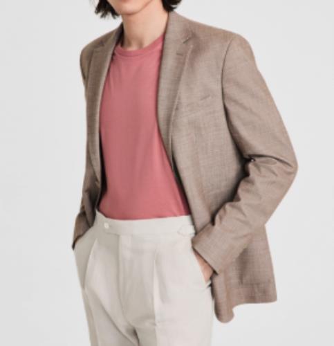 Calvin Klein Men's Slim Khaki Sport Coat 42 R $295 MOAA17AX0248