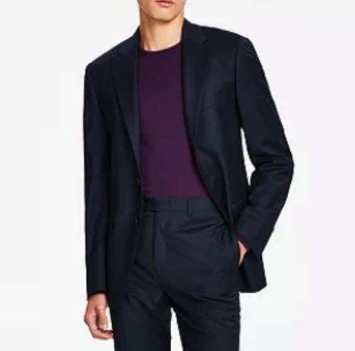 Calvin Klein Mens Wool Blend Slim Suit Jacket Blazer 38 S NEW $450 MLBI17CY0051