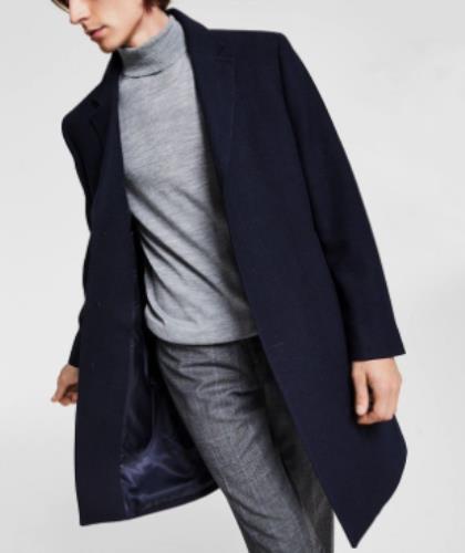 Lauren Ralph Lauren Men Midnight Classic fit Overcoat 42 L NEW $495 LUTEO2EB0105