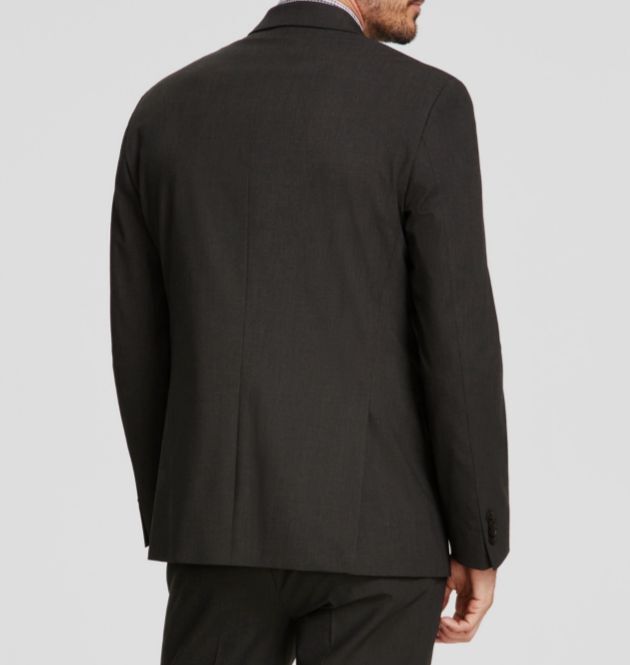 Kenneth Cole Mens DRK Gray Techni Slim Suit Jacket 36 R NEW $495 COKK2FBZ0022