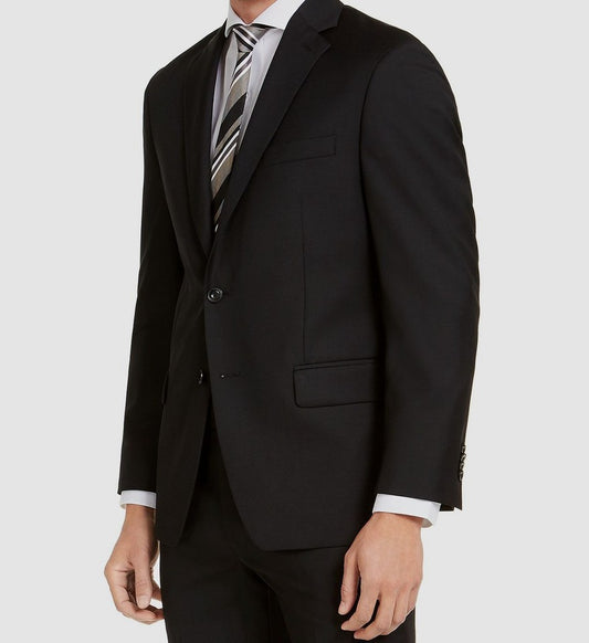 Michael Kors Mens Classic fit Black Wool Blend Suit Jacket Blazer 42 R NEW $450
