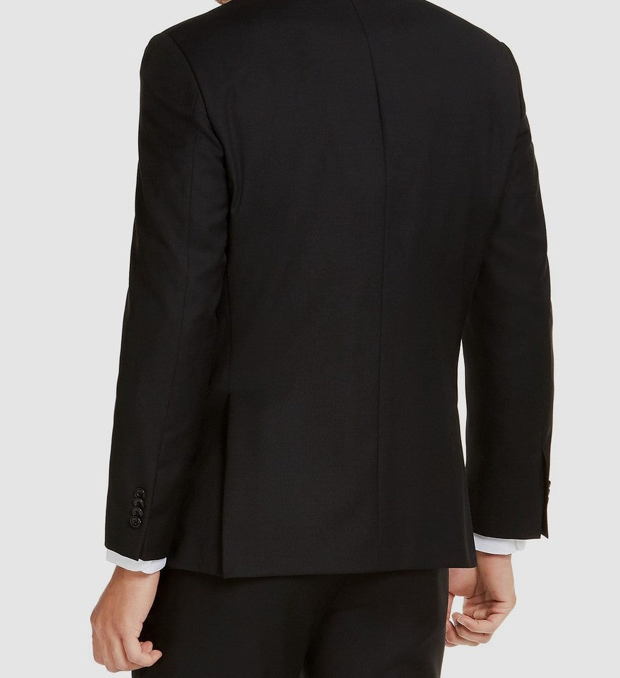 Michael Kors Mens Modern fit Black Suit Jacket Blazer 38 R NEW $450 KRIS1KPX0001