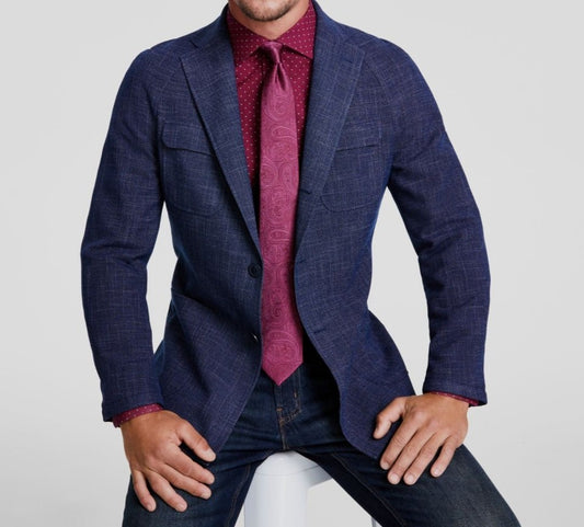 Tallia Mens Slim Solid Sport Coat Blazer 44 S NEW $425 VGRD1TFV0310