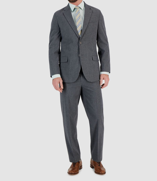 Nautica Mens Gray Stretch Modern fit 2 Piece Suit 36 R / 30W NEW $395 NF2022