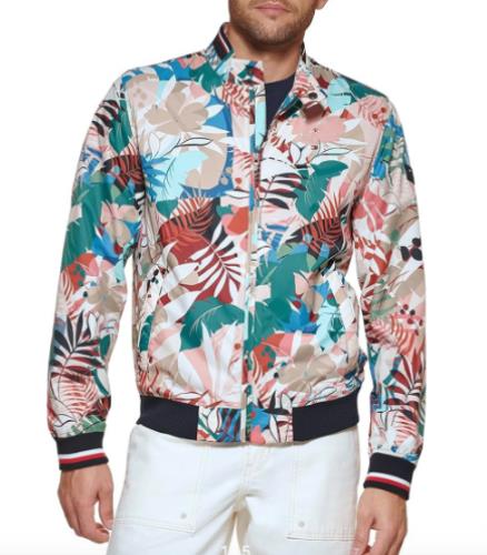 Tommy Hilfiger Men's Lightweight Varsity Bomber Jacket M NEW $150 152AP680