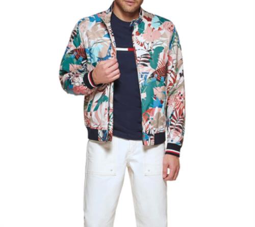 Tommy Hilfiger Men's Lightweight Varsity Bomber Jacket M NEW $150 152AP680