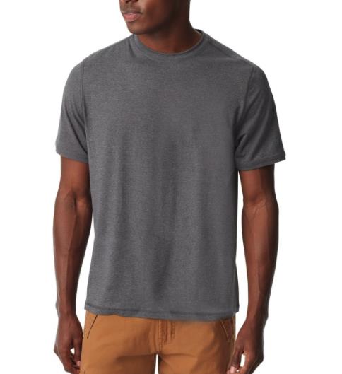 Bass Outdoor Men's Core Performance Fit T-Shirt Gargoyle S NEW $39 30211529-906
