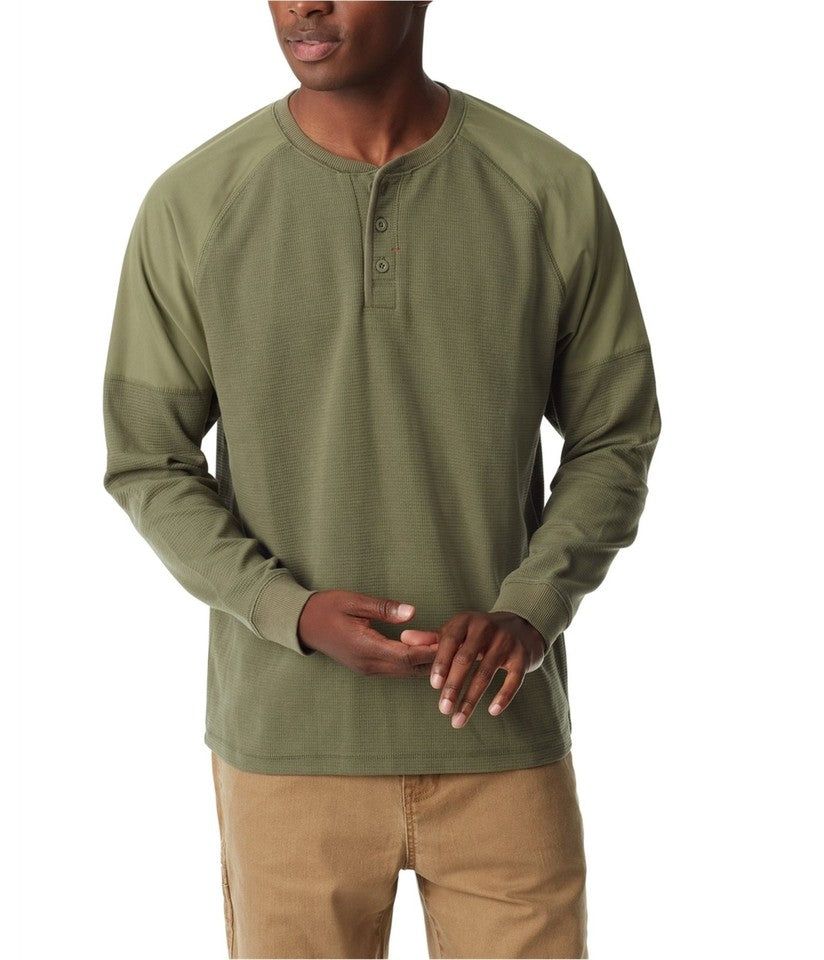 Bass Outdoor Mens Regular fit Long Sleeve Henley Shirt S NEW $59 30211540 - CE8