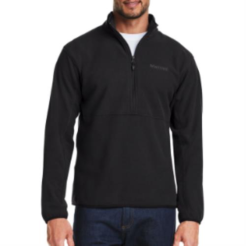 Marmot Men's Black Rocklin Half-Zip Fleece Jacket XL NEW M12650
