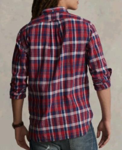 Polo Ralph Lauren Men's Classic Fit Madras Popover Shirt S NEW  $148