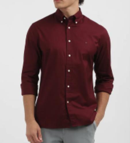 Tommy Hilfiger Regular Fit THFlex Brushed Cotton Shirt S NEW MW33307 600