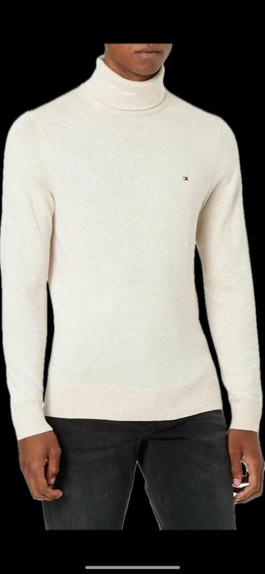 Tommy Hilfiger Mens Pima Cotton Cashmere Knit Turtleneck Sweater XXL NEW $110