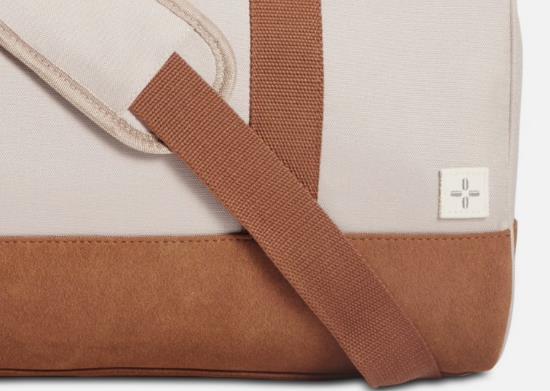 Sun + Stone Reed Colorblocked Duffel Bag, Beige NEW $100 100135047