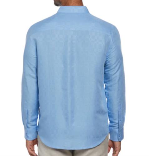 Cubavera Mens Blue Linen Button-Down Shirt XXL NEW $90 CUWFD045DS