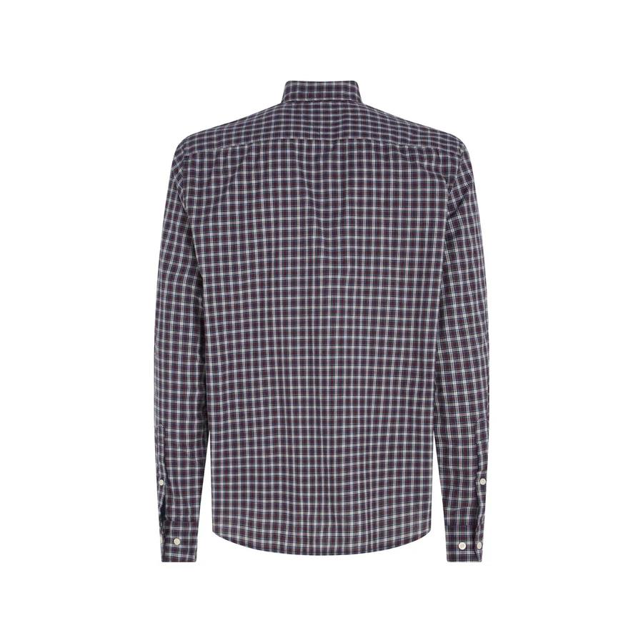 Tommy Hilfiger Natural Soft Flex Mini Tartan Shirt XL NEW MW32854 970