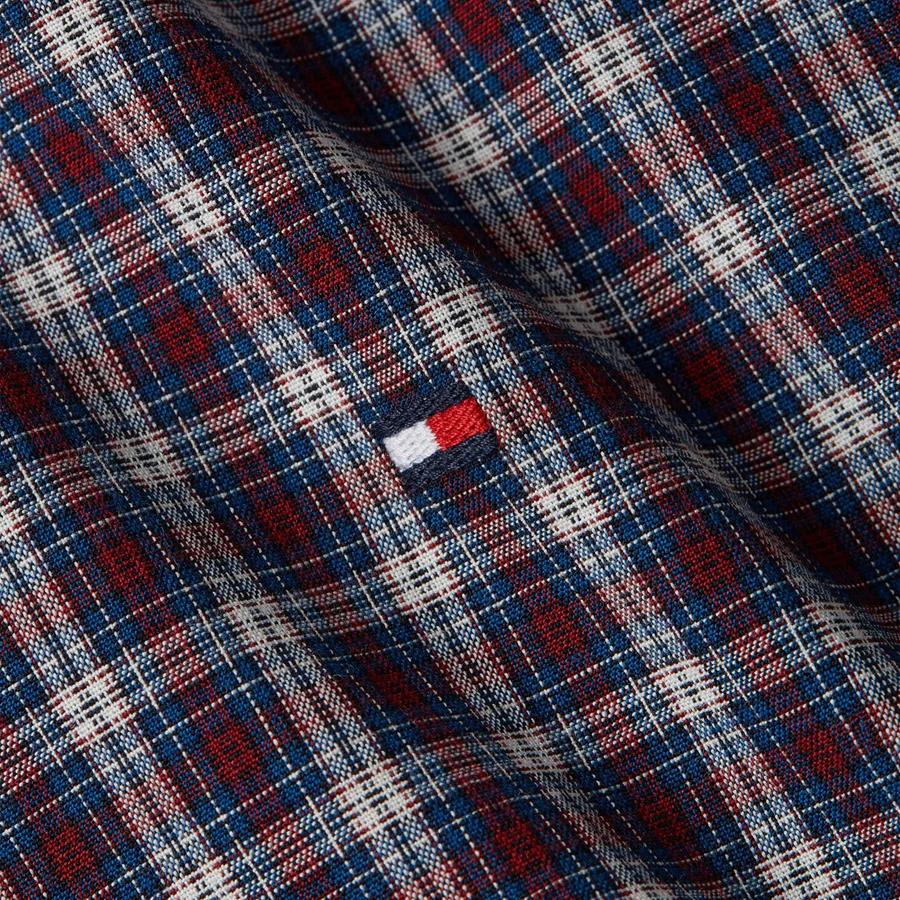 Tommy Hilfiger Natural Soft Flex Mini Tartan Shirt XL NEW MW32854 970