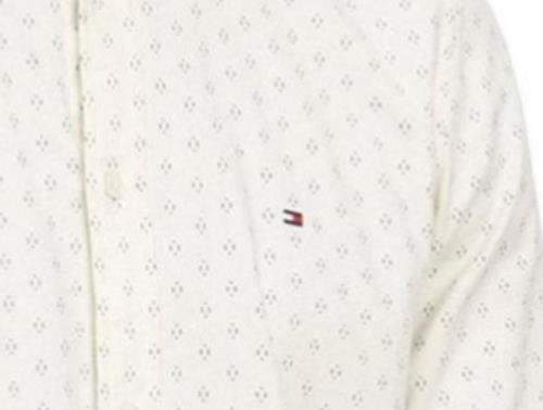 Tommy Hilfiger Men's Flex Slim Brushed Twill Printed Shirt S NEW MW33306 971