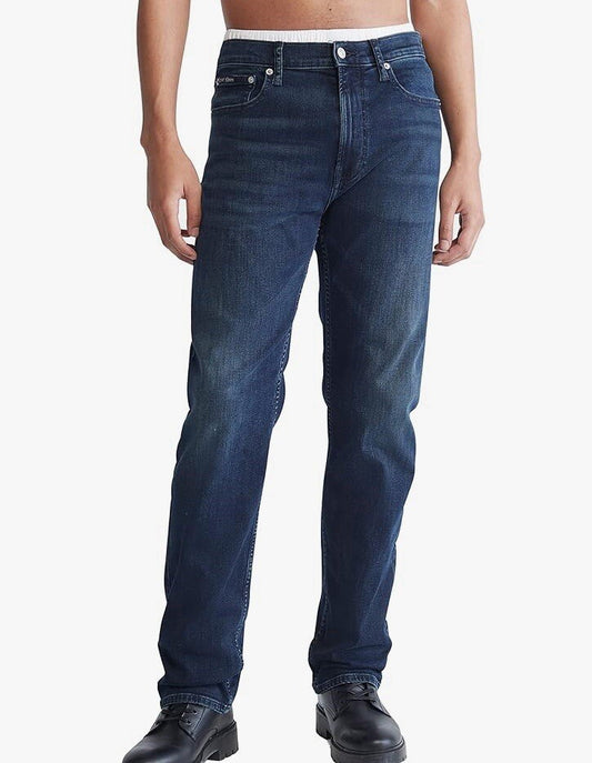 Calvin Klein Mens BOSTON BLUE Standard Straight Jeans 38 X 30 $89.50 40JM747460