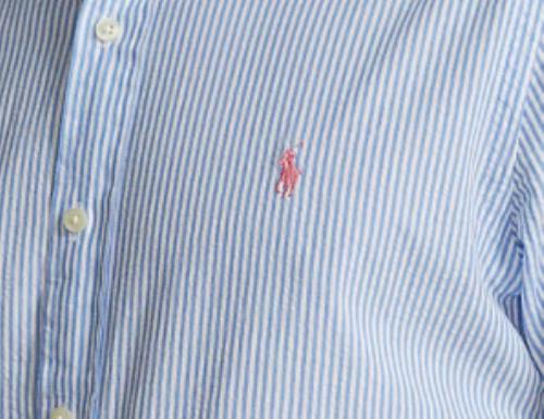 POLO Ralph Lauren Mens Short Sleeve Seer Sucker Wrinkle Untucked FIT Shirt 2XLT
