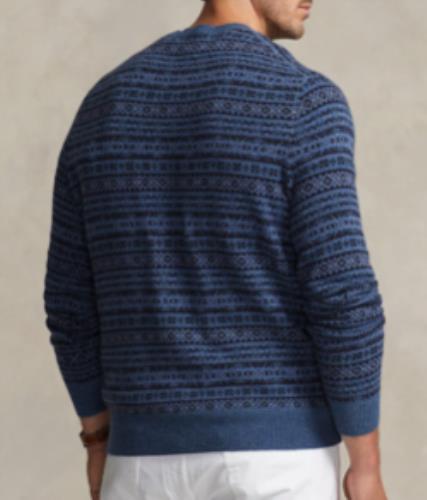 Polo Ralph Lauren Men's Fair Isle Wool Crewneck Sweater 2XB 2XL B   711918122001