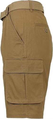 Blu Rock New York Men's Cotton Flex Stretch Cargo Shorts & Belt  38  MOGS-330TB