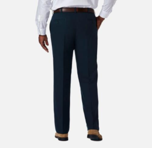 Haggar Mens BIG & Tall Cool 18 Pro Classic Fit Pants 48 X 29 NEW $80 HC90235