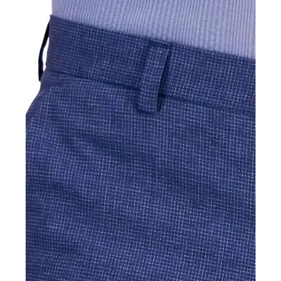 HUGO Boss Mens Wool Blend Modern-Fit Micro-Grid Dress Pants 38 X 33   TOM232X