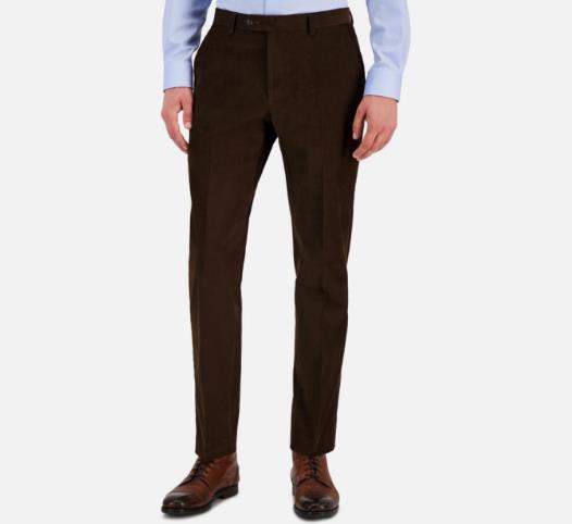 Tommy Hilfiger Mens Modern fit Corduroy Pants 30 X 30 New $95 HATHPH0A0026